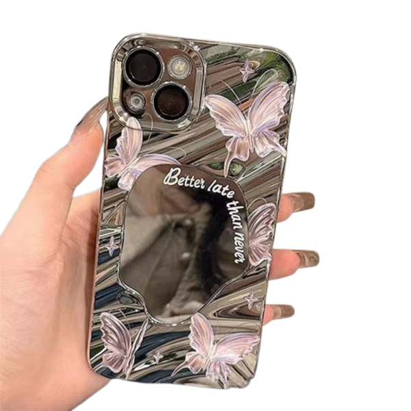 iPhone 14 Stylish Butterfly Design Protective Case