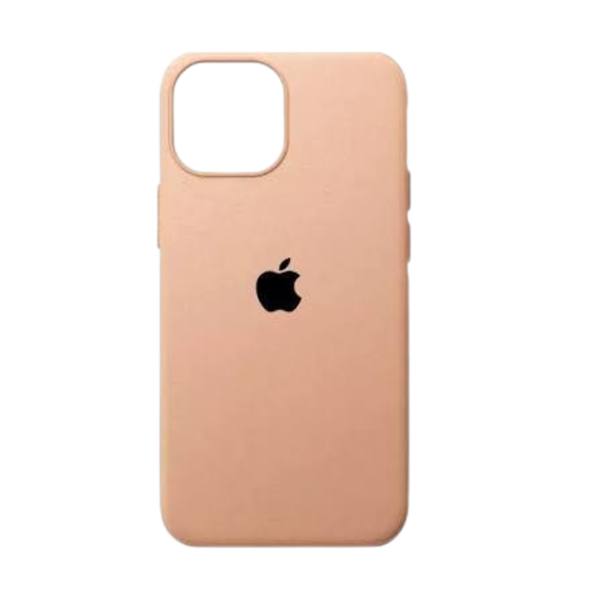 Peach Silicone Phone Case – Soft-Touch Case with Microfiber Lining
