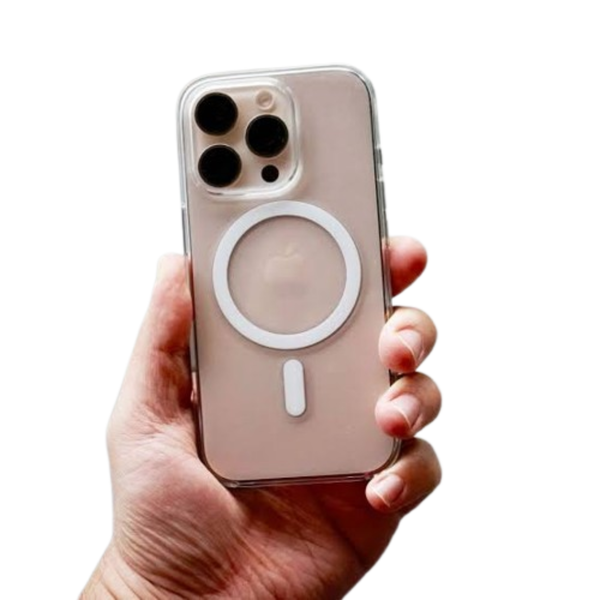 Clear MagSafe Phone Case – Transparent Case with Magnetic Ring